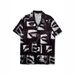 Men's Floral Loose Short Sleeved Shirt 2025 Summer Digital Printing Retro Style One Piece Foreign Trade Cross Border Clothing_viptrois.com