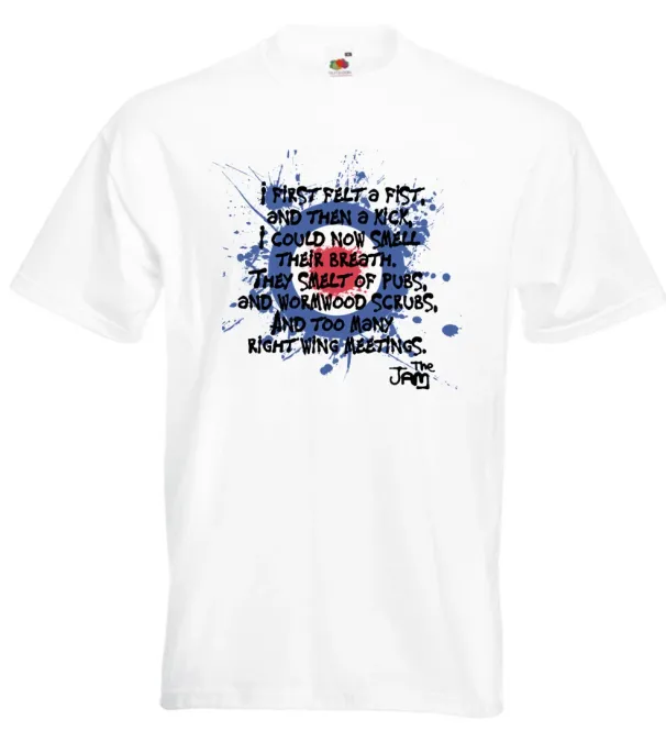 The Jam Down In The Tubestation Graffiti T Shirt Mens Womens Tees Top Paul Weller MOD_viptrois.com