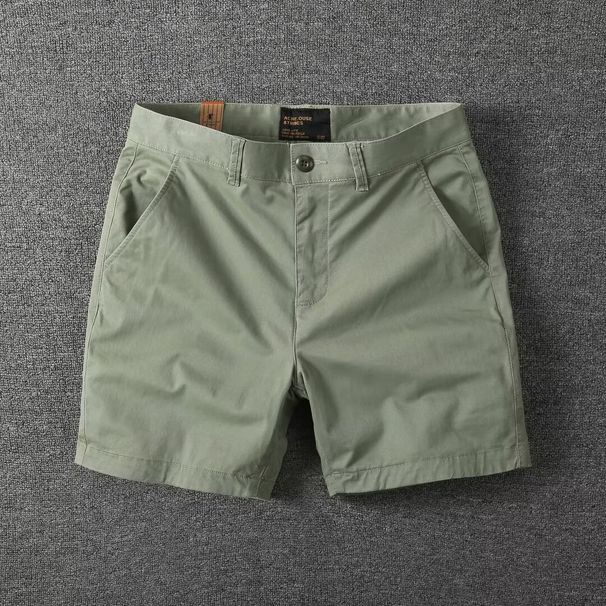 Summer New Quarter Length Pants For Men's Casual Slim Fit Straight Leg Workwear Shorts With Slight Elasticity And Three_viptrois.com