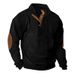 Pure 2024 Autumn Winter New In Stock Cross-Border Men's Hot-Selling Outdoor Casual Long-Sleeve Sweatshirt Stand Collar_viptrois.com