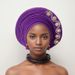 Elegant Beaded Embellished Layered Headwrap For Weddings & Special Occasions, Breathable & Stylish, Perfect For Women's Cultural & Party Events_viptrois.com