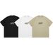 Men's Clothing Summer Cotton 260 T Shirt Genderless Unisex Black Drop Shoulder Short Sleeve_viptrois.com