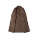Men's Long Double Faced Wool Coat, Pure Wool, Cashmere Free, Thick Trench Coat With Large Lapels_viptrois.com