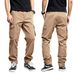 Men's Clothing Men's Loose Casual Workwear Trousers Spring Style Drawstring Multi Pocket Straight Fit For Formal & Casual_viptrois.com