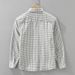 Fresh Long Sleeved Shirt Men's Checkered Fashionable Versatile Artistic Casual Loose Top_viptrois.com