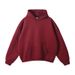 Men's Oversized Hooded Sweatshirt 360GSM Heavyweight Cotton Blend Pullover Casual Streetwear For Teens & Adults_viptrois.com