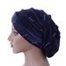 Velvet Pearl Turban Hat – European & Korean Style Folding Pile Hat (In Stock)_viptrois.com