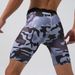 Men's Clothing Fitness Shorts Quick Drying Milk Silk Tight Three Quarter Pants Breathable Hip Lifting Running Fitness Shorts_viptrois.com