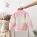 "Mermaid-Themed Velvet Knit Sweater For Girls – Soft Round Neck Winter & Autumn Layering Piece"_viptrois.com