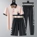 Men's Clothing Men's Summer Ice Silk Breathable Casual Sports Suit Slim Fit Fashion Round Neck Short Sleeve Polo Shirt Stretch Quick Drying Pants_viptrois.com