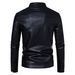 Men's Clothing New European Size Spring And Autumn Stand Up Collar Casual Men's Leather Business Leather Jacket Motorcycle Suit Coat_viptrois.com