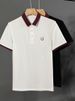 Summer Collar Contrasting Color Simple Embroidery Youth Versatile Breathable Polo Shirt Trendy Fashion Slim Fit Half_viptrois.com