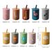 TYRY.HU 1Pc Baby Feeding Straw Cup Baby Cartoon Learning Feeding Cup Food Grade Silicone Toddler Water Bottle Tableware BPA Free_viptrois.com