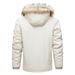 Men's Hooded Windbreaker Jacket, Casual Long Sleeve Printed Coat For Spring & Autumn, Breathable Outdoor Wear With Multiple Pockets_viptrois.com