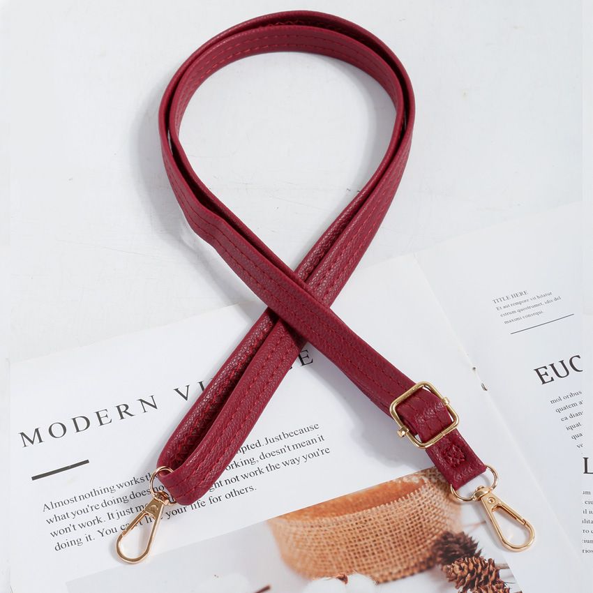 Bag Straps Backpack Strap, Crossbody Strap, Shoulder Strap, Accessory Strap, Phone Hang, Hand Strap, Simple Solid-color Pu Shoulder Strap_viptrois.com