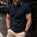 Men's Clothing Summer New Men's Sports Casual Lapel Short Sleeved Polo Shirt_viptrois.com