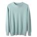 Men's Round Neck Pullover Thickened Autumn Winter Loose Plus Size Base Knitted Mink Wool Sweater_viptrois.com