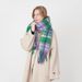 New European And American Foreign Trade French Classic Retro Imitation Cashmere Plaid Scarf Women's Winter Warm Fringed Scarf_viptrois.com