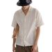 Cuban Collar Design Sense Niche Vintage Short Sleeve Floral For Men And Couples Loose Beach Shirt_viptrois.com