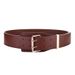 Black cowhide wide waist seal fashion trend with suit sweater genuine leather belt two layer cowhide belt men_viptrois.com