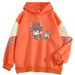 2024 Spring And Autumn Color Block High-End Cartoon Anime New Cool Internet Celebrity Long Sleeve Sweatshirt_viptrois.com