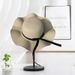 Women's Summer Straw Sun Hat - Wide Brim, M (56-58cm), UV Protection, Handmade, Wave Design, Breathable For Beach/Vacation, Cute & Fresh Style_viptrois.com