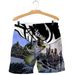 Men's Printed Cycling Off-Road Fishing Lure Shorts Beach Pants Couple Large Size Pocket Shorts_viptrois.com
