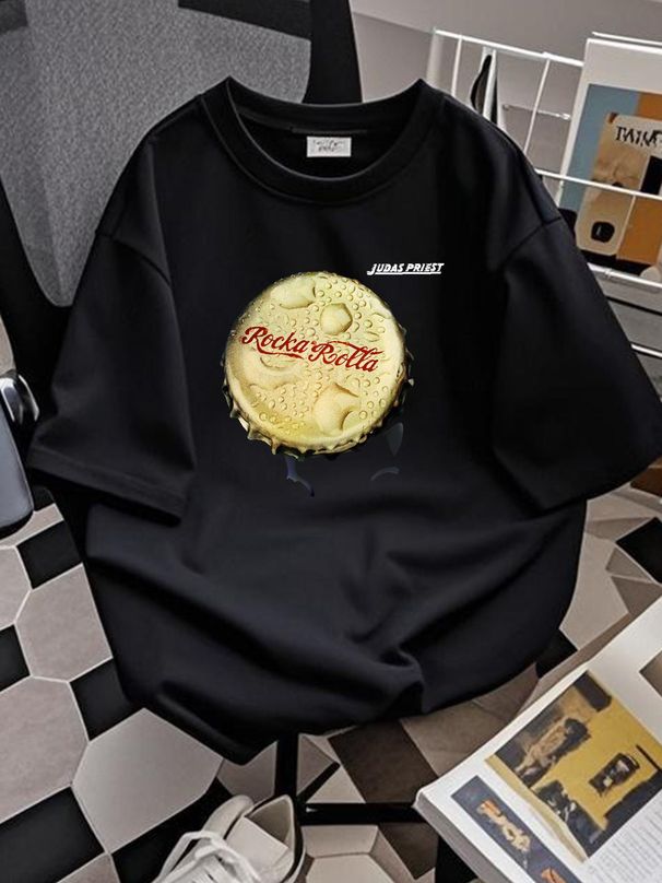 Cotton T-shirt Judas Priest Rocka Rolla Tee Ian Hill Rob Halford Glenn Tipton Breathable Soft Stretched Slightly Graphic Casual Streetwear Stylish_viptrois.com