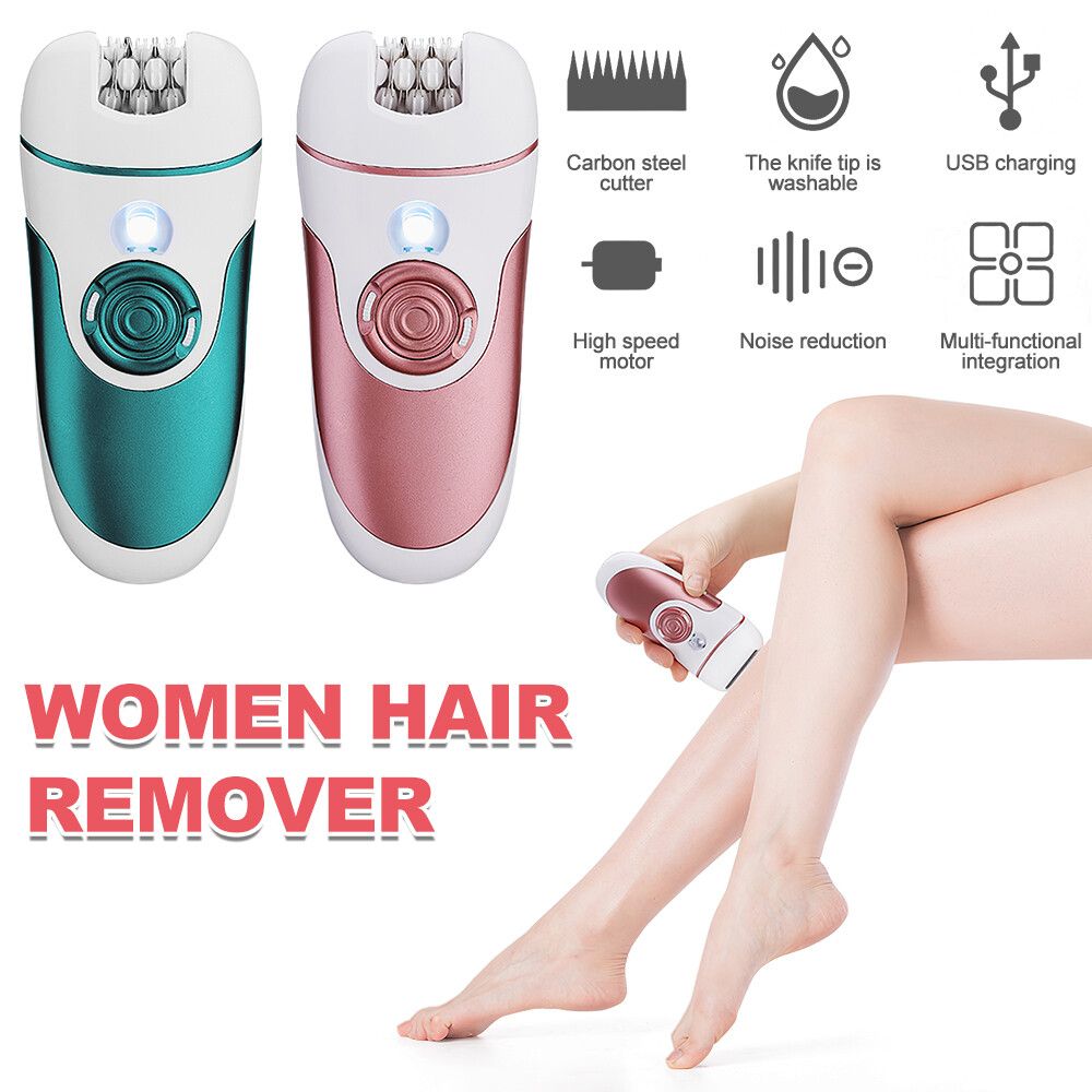 Electric Women Epilator Female Shaver Leg Body Hair Removal Chin Depilatory Gift_viptrois.com