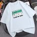 Trendy Loose Cotton Cool Versatile Elastic Couple Large Men's Summer Round Neck T-shirt_viptrois.com