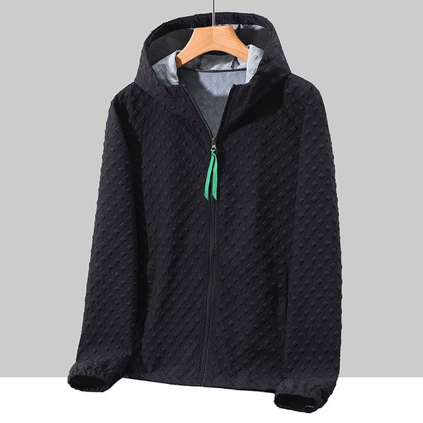 Men's Clothing Summer Thick 5D Jacquard Sun Protection Clothing Large Size Thin Jacket_viptrois.com