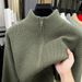 Autumn Winter Cardigan For Middle-aged And Young Men, Dad's Warm Knitted Wool Sweater Cardigan, Long Sleeve Coat_viptrois.com