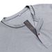 Men's Clothing Men's Round Neck Waffle Henry Short Sleeved T Shirt Men's Button Up Contrast Color Bright Line Bottoming Shirt_viptrois.com