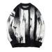 Pure Color Block Striped Autumn Winter New Trend Loose Sweater Couple Knitted Base Shirt Top Men_viptrois.com