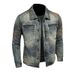 Men's Clothing Long Sleeved Lapel Cardigan Denim Jacket For Boys Niche Design Trendy Cool Personality_viptrois.com
