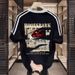 American Streetwear Brand Print Short Sleeved T-Shirts for Men Popular Couple Tops Cotton Three Prong Casual Wear_viptrois.com