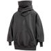 Autumn Style High Neck Hoodie Loose Top, Charging Hooded Jacket_viptrois.com