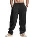 Men's Clothing Loose Wide Leg Casual Pants Men New Linen Trend Hip Hop Sports Pants Men_viptrois.com