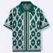 Clothing European And American Men's Knitted Polo Shirt Summer New Jacquard Short Sleeve Cardigan Knitwear SY0033_viptrois.com