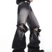 Small Niche Distressed Waisted 3D Splicing Design, American High Street Trendy Brand Micro Flared Jeans For Men_viptrois.com