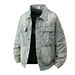 Spring And Autumn New Jacquard Denim Jacket Men's Loose American High Street Top 2025 Design Niche Cross Border Jacket_viptrois.com