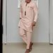 Men's moslim New Ethnic Style Men's Casual Printed Shirt and Pants 2-piece Set_viptrois.com