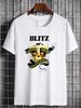 Blitz Men's Voice Of A Generation (white) T-shirt Small White Homme Versatile Casual Fashion Streetwear Soft Designer Clothes_viptrois.com