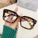 Ultra-light Trendy Cold Brown Box Color-changing Myopia Glasses Women's Transparent Frame Ins High-value, Thin And Plain Flat Mirror_viptrois.com