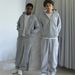 Men's Clothing European And American SUVENE Track Suits Street Trend Hip Hop Zipper Loose Solid Color Sports Suit_viptrois.com