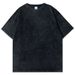 Men's Clothing 2025 Summer New Washed Distressed Men's Short Sleeved T Shirt Half Sleeved Top Ins American Pure Cotton Loose T Shirt_viptrois.com