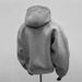Grey Hooded Zipper Sweatshirt Men's Spring And Autumn Trendy Brand Loose Cardigan Top Jacket_viptrois.com