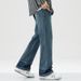 Loom Retro Flared Men High Street Bell Bottoms Couple Trendy Loose Jeans Long Pants Cross-Border European American Cool_viptrois.com
