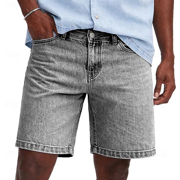 Men's 5-Pocket Denim Shorts | Cotton Casual Streetwear Cut-Off Style | Relaxed Fit Five-Inch Inseam For Summer | Available In Multiple Colors_viptrois.com