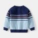kids'clothing Children's sweater Boy's patterned sweater baby base shirt_viptrois.com